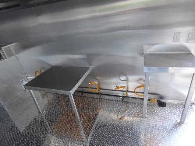 Concession Trailer 8.5' X 28'  Red - Food Event Catering
