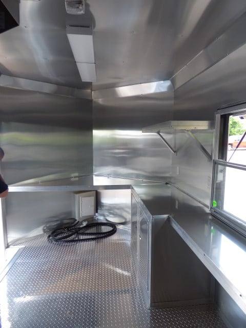 Concession Trailer 8.5' X 28'  Red - Food Event Catering