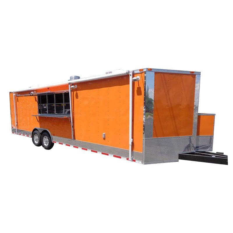 1214-concession-trailer-8.5-x-28-orange-event-catering-bbq-food-enclosed-1.jpg Concession Trailer 8.5' x 28' (Orange) Event Catering BBQ Food Enclosed