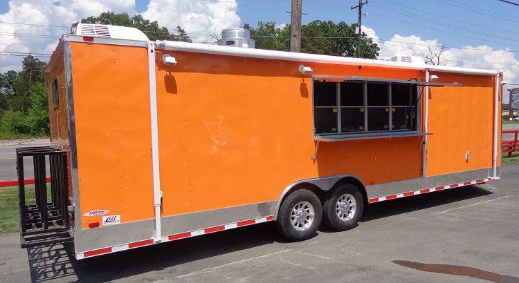 1214-concession-trailer-8.5-x-28-orange-event-catering-bbq-food-enclosed-8.jpg Concession Trailer 8.5' x 28' (Orange) Event Catering BBQ Food Enclosed