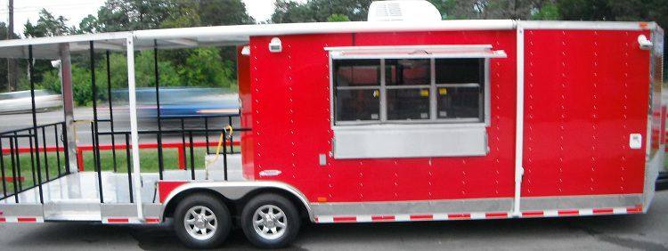 1215-concession-trailer-8.5-x-28-bbq-smoker-event-catering-red-3.jpg Concession Trailer 8.5' x 28' BBQ Smoker Event Catering (Red)