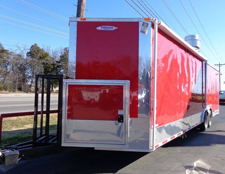 1216-concession-trailer-8.5-x-28-bbq-smoker-food-event-catering-red-3.jpg Concession Trailer 8.5' x 28' BBQ Smoker Food Event Catering (Red)