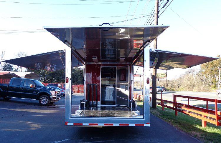1216-concession-trailer-8.5-x-28-bbq-smoker-food-event-catering-red-7.jpg Concession Trailer 8.5' x 28' BBQ Smoker Food Event Catering (Red)