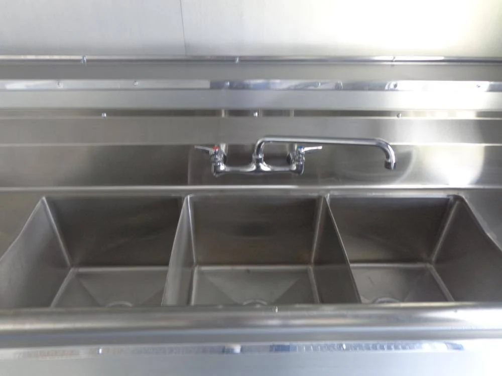 Concession Trailer 8.5' x 28' Black - BBQ Smoker Food Catering Event Restroom