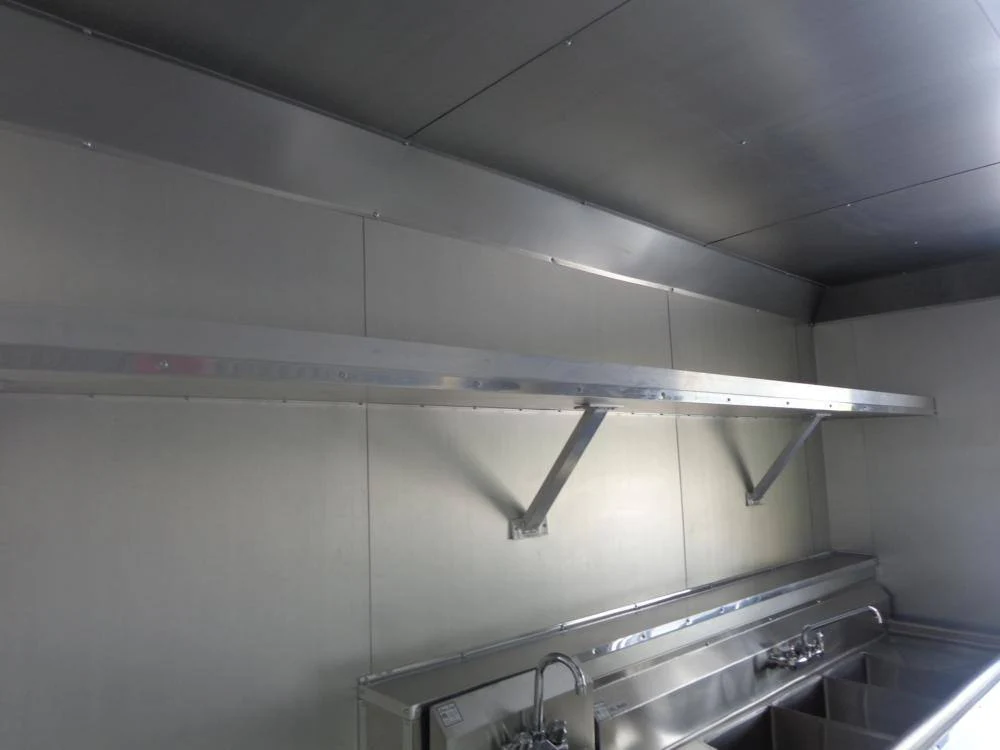 Concession Trailer 8.5' x 28' Black - BBQ Smoker Food Catering Event Restroom