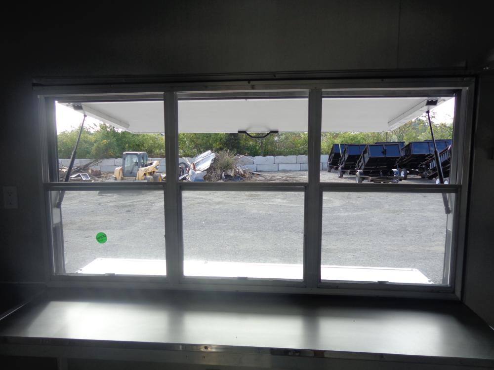 Concession Trailer 8.5' x 28' Black - Smoker BBQ Food Catering Event Restroom
