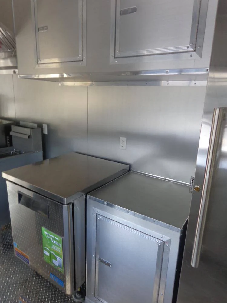 Concession Trailer 8.5' x 28' Black - Smoker BBQ Food Catering Event Restroom