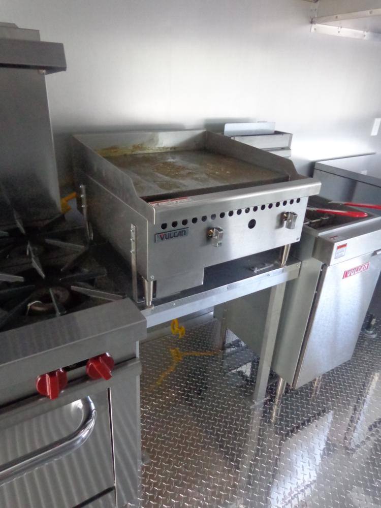 Concession Trailer 8.5' x 28' Black - Smoker BBQ Food Catering Event Restroom