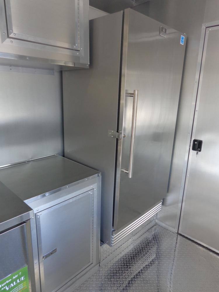 Concession Trailer 8.5' x 28' Black - Smoker BBQ Food Catering Event Restroom