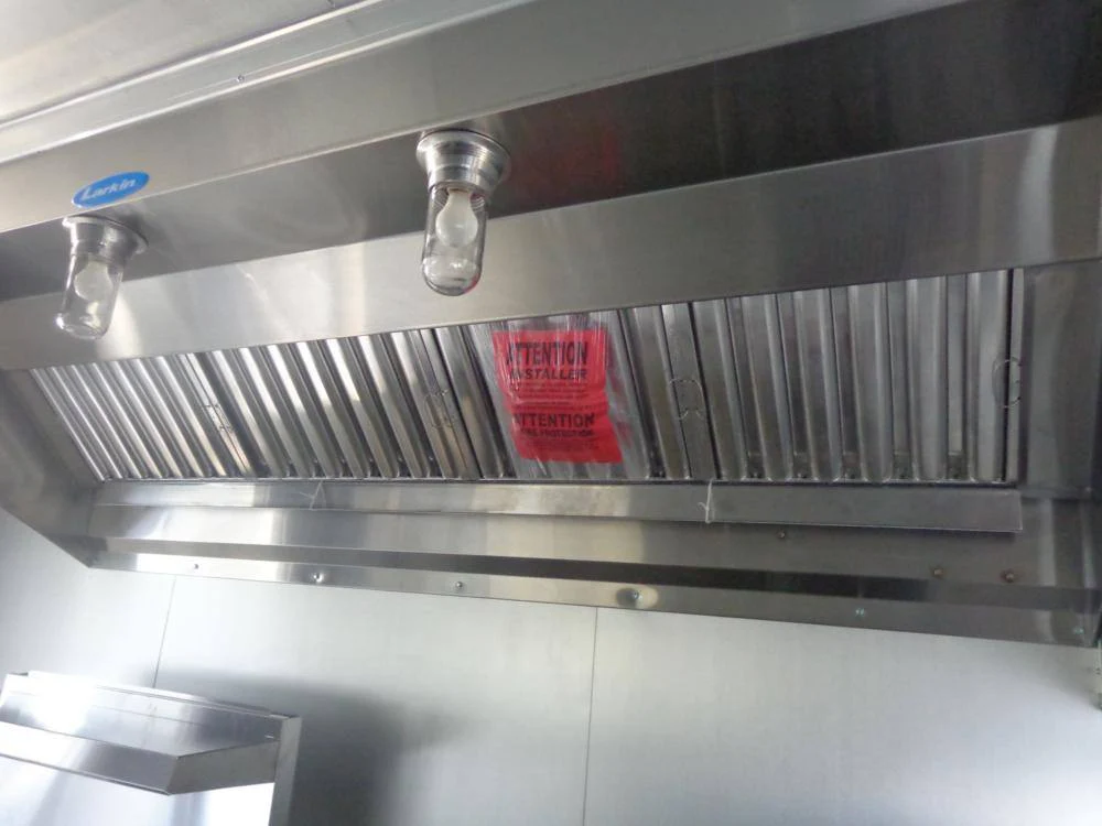 Concession Trailer 8.5' x 28' Black - Smoker BBQ Food Catering Event Restroom