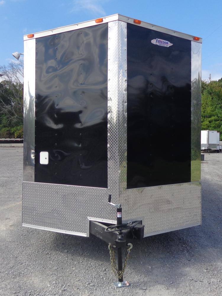 Concession Trailer 8.5' x 28' Black - Smoker BBQ Food Catering Event Restroom
