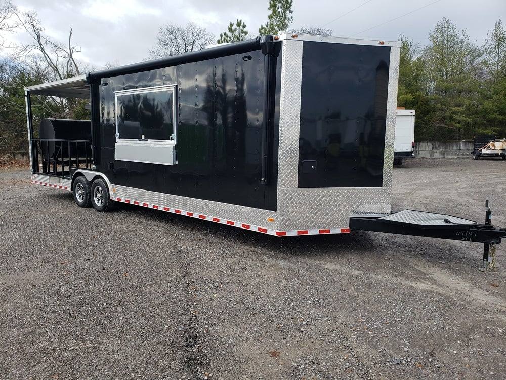 1219-concession-trailer-8.5-x-28-black-food-event-catering-1.jpg Concession Trailer 8.5' X 28' Black Food Event Catering