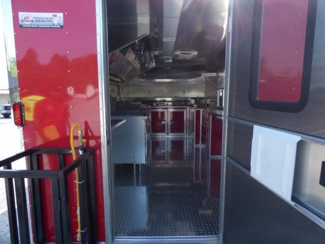 122-8.5-x-16-concession-trailer-red-food-with-appliances-7.jpg 8.5' x 16' Concession Trailer Red Food With Appliances
