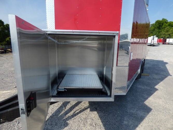 122-8.5-x-16-concession-trailer-red-food-with-appliances-8.jpg 8.5' x 16' Concession Trailer Red Food With Appliances