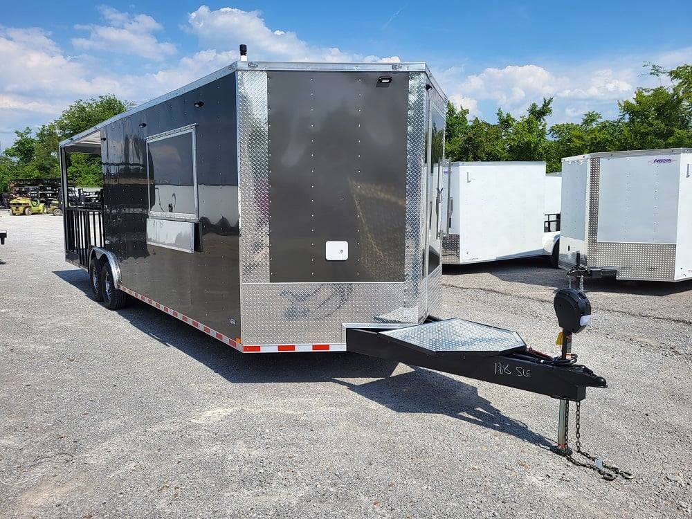 1220-concession-trailer-8.5-x-28-charcoal-grey-bbq-event-catering-10.jpg Concession Trailer 8.5' X 28' Charcoal Grey BBQ Event Catering