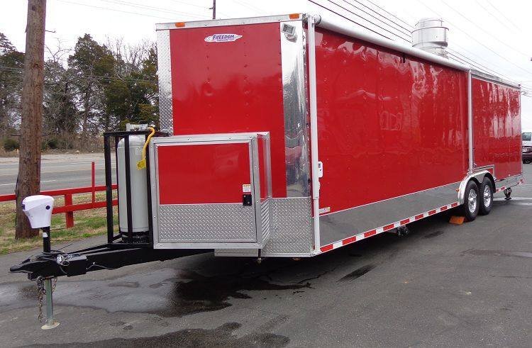 1221-concession-trailer-8.5-x-28-red-bbq-smoker-event-food-catering-3.jpg Concession Trailer 8.5' x 28' Red - BBQ Smoker Event Food Catering