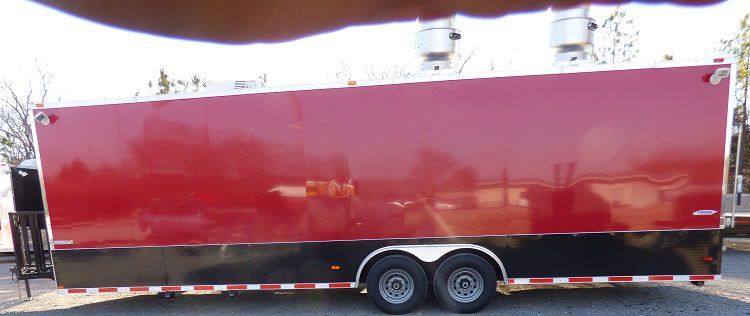 1222-concession-trailer-8.5-x-28-red-enclosed-food-catering-event-11.jpg Concession Trailer 8.5' x 28' Red - Enclosed Food Catering Event