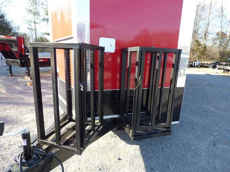 1222-concession-trailer-8.5-x-28-red-enclosed-food-catering-event-12.jpg Concession Trailer 8.5' x 28' Red - Enclosed Food Catering Event