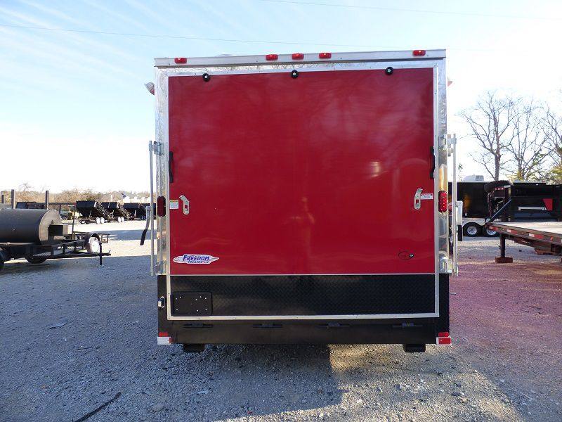1222-concession-trailer-8.5-x-28-red-enclosed-food-catering-event-8.jpg Concession Trailer 8.5' x 28' Red - Enclosed Food Catering Event
