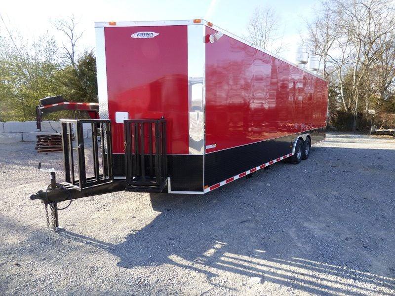 1223-concession-trailer-8.5-x-28-red-food-catering-event-with-appliances-16.jpg Concession Trailer 8.5' x 28' Red - Food Catering Event (With Appliances)
