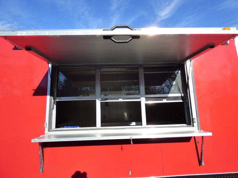1223-concession-trailer-8.5-x-28-red-food-catering-event-with-appliances-4.jpg Concession Trailer 8.5' x 28' Red - Food Catering Event (With Appliances)