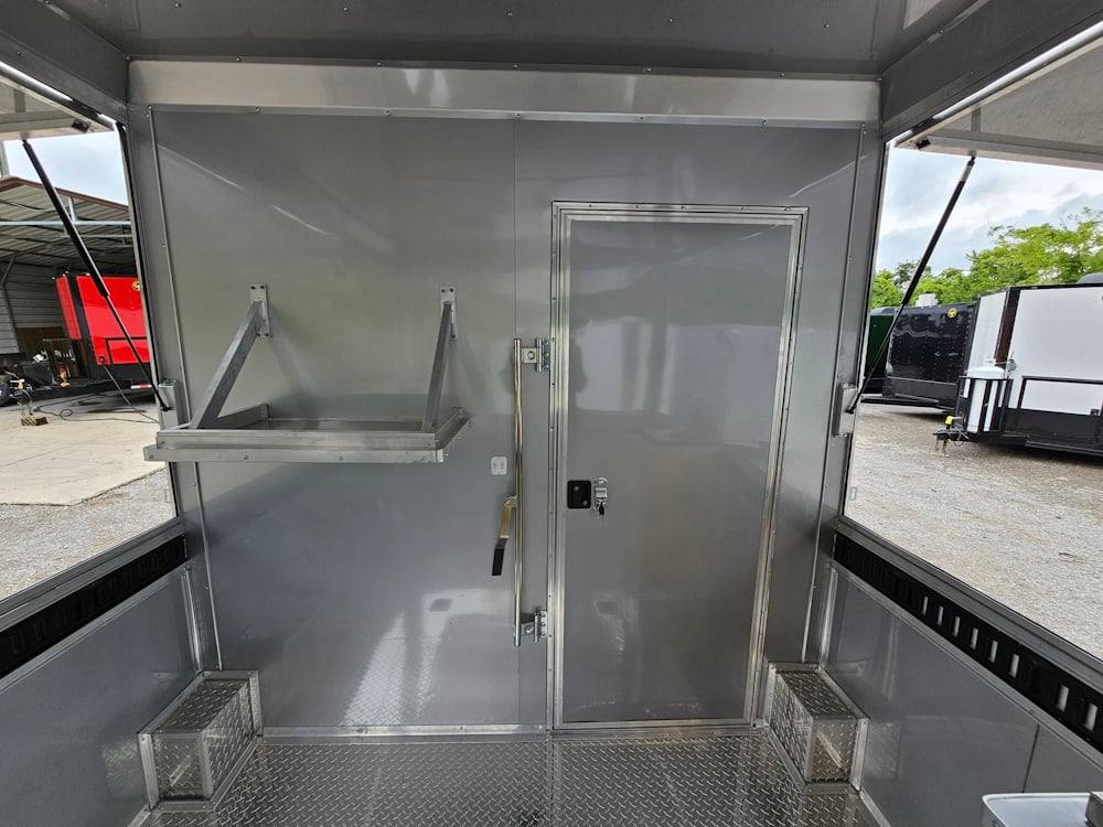 Concession Trailer 8.5' X 28' Yellow Concession Trailer Kettle Corn Event Catering