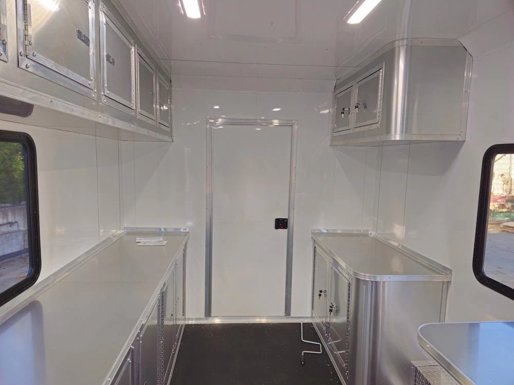Concession Trailer 8.5' X 30' Charcoal Grey Mobile Office Trailer
