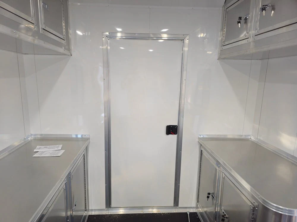 Concession Trailer 8.5' X 30' Charcoal Grey Mobile Office Trailer