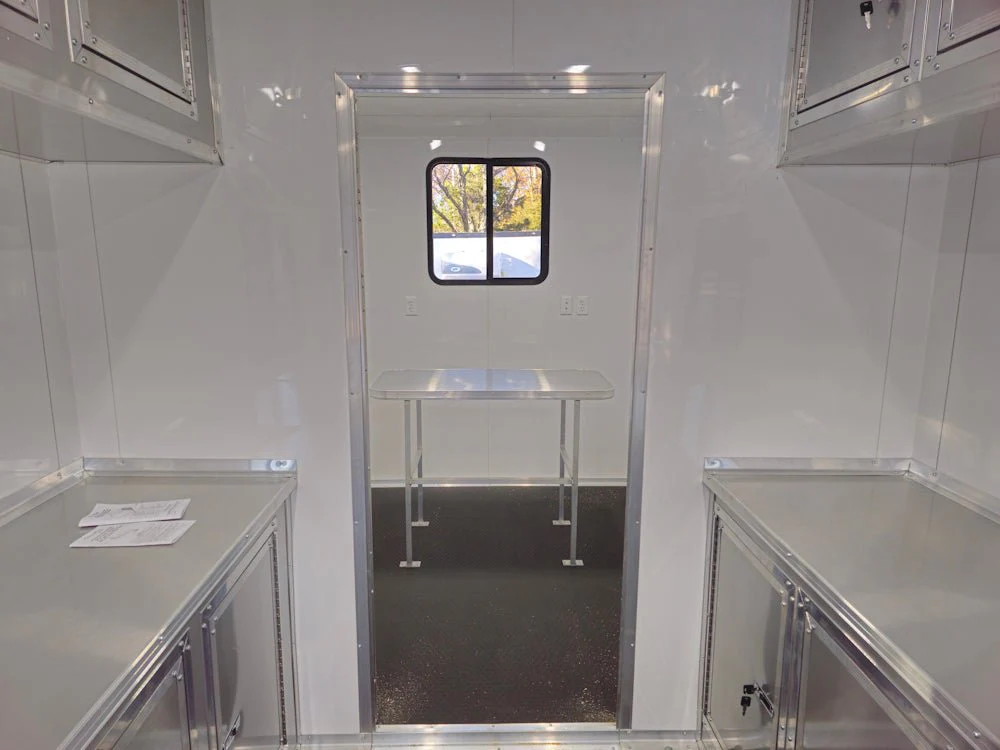 Concession Trailer 8.5' X 30' Charcoal Grey Mobile Office Trailer