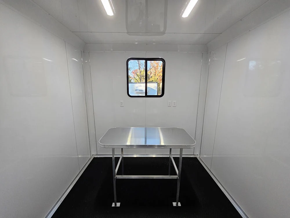 Concession Trailer 8.5' X 30' Charcoal Grey Mobile Office Trailer