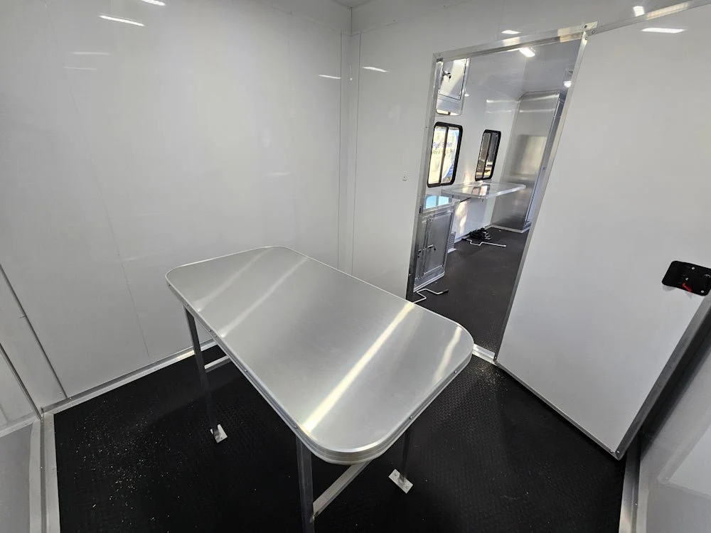 Concession Trailer 8.5' X 30' Charcoal Grey Mobile Office Trailer