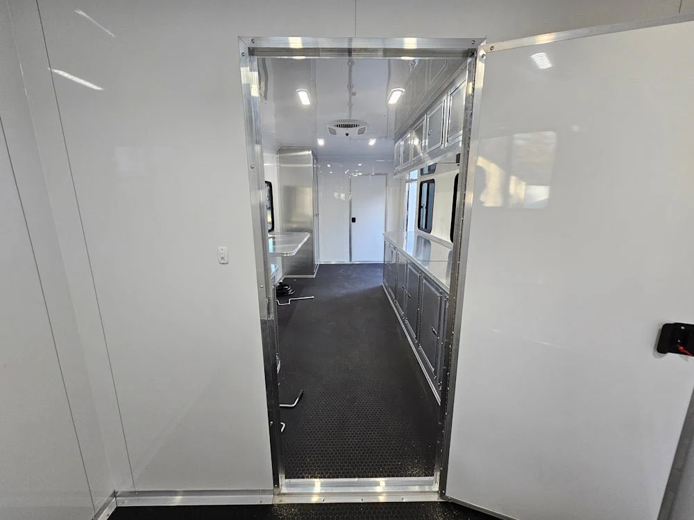 Concession Trailer 8.5' X 30' Charcoal Grey Mobile Office Trailer