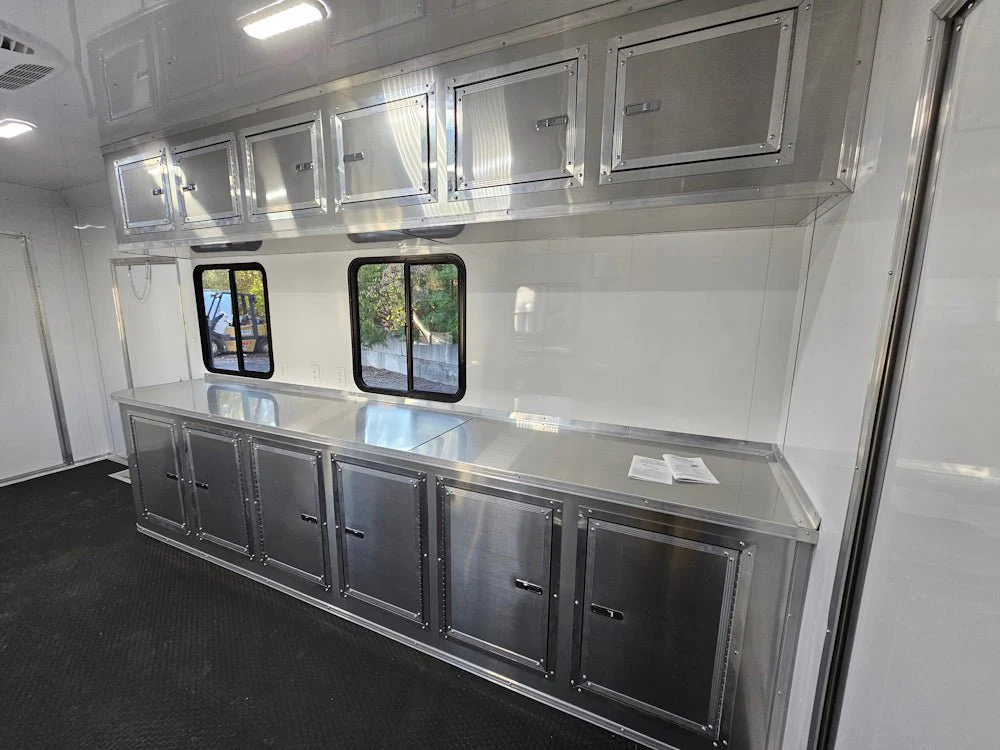 Concession Trailer 8.5' X 30' Charcoal Grey Mobile Office Trailer