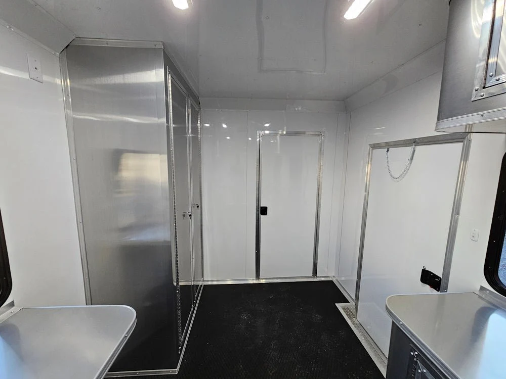Concession Trailer 8.5' X 30' Charcoal Grey Mobile Office Trailer