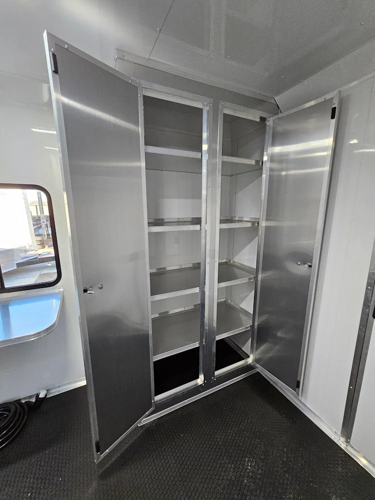 Concession Trailer 8.5' X 30' Charcoal Grey Mobile Office Trailer