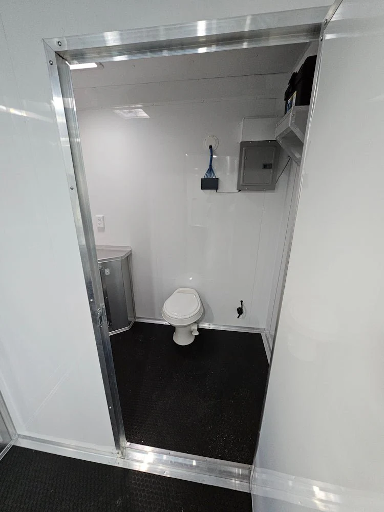 Concession Trailer 8.5' X 30' Charcoal Grey Mobile Office Trailer