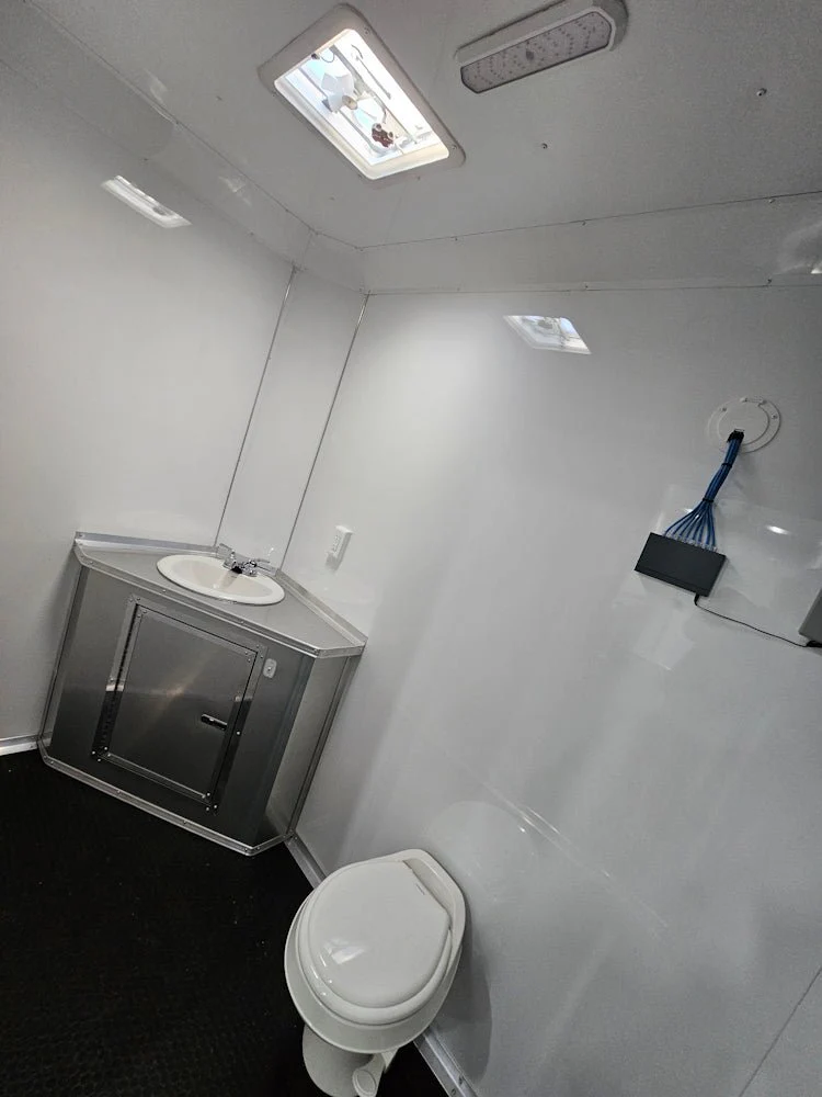 Concession Trailer 8.5' X 30' Charcoal Grey Mobile Office Trailer