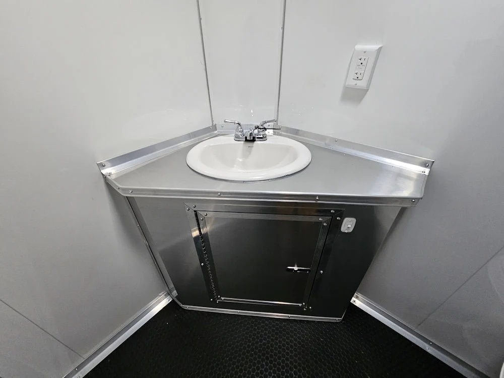 Concession Trailer 8.5' X 30' Charcoal Grey Mobile Office Trailer