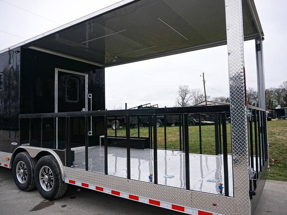 Concession Trailer 8.5' x 30' Custom BBQ Porch Event Catering