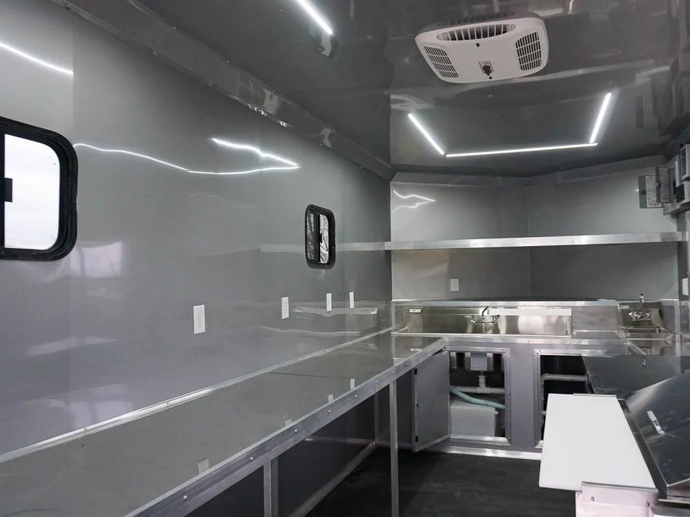 Concession Trailer 8.5' x 30' Custom BBQ Porch Event Catering