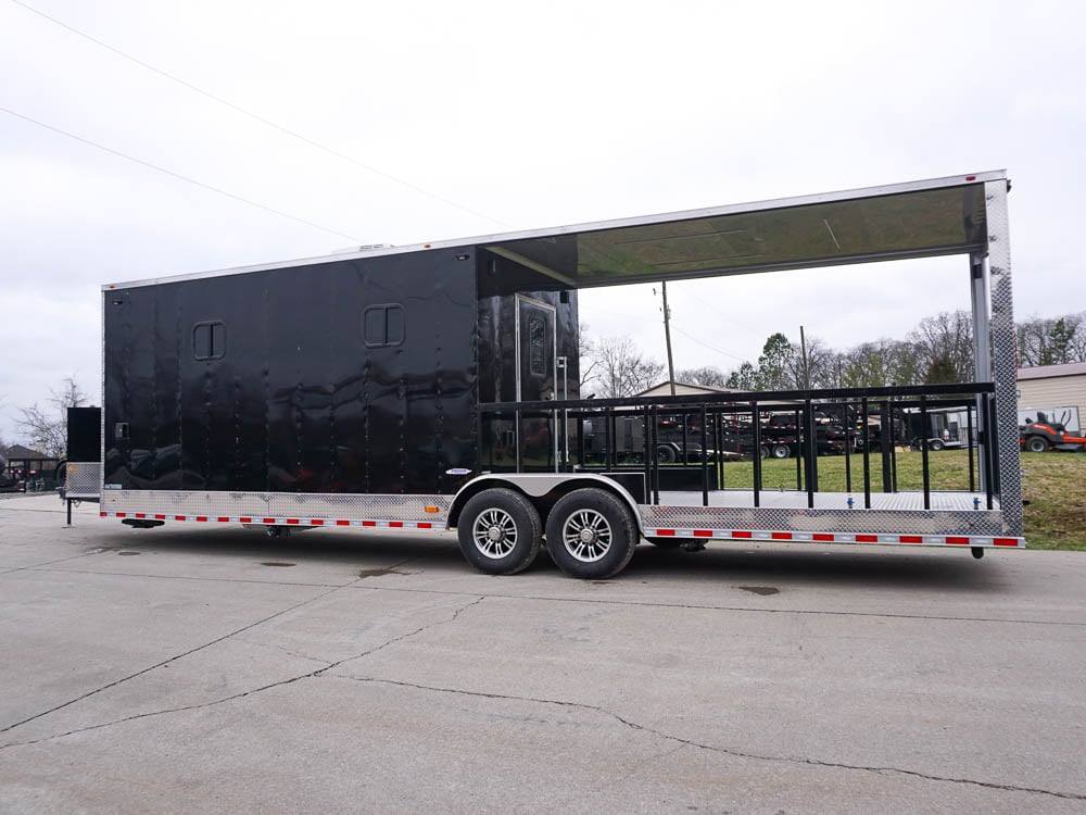 Concession Trailer 8.5' x 30' Custom BBQ Porch Event Catering