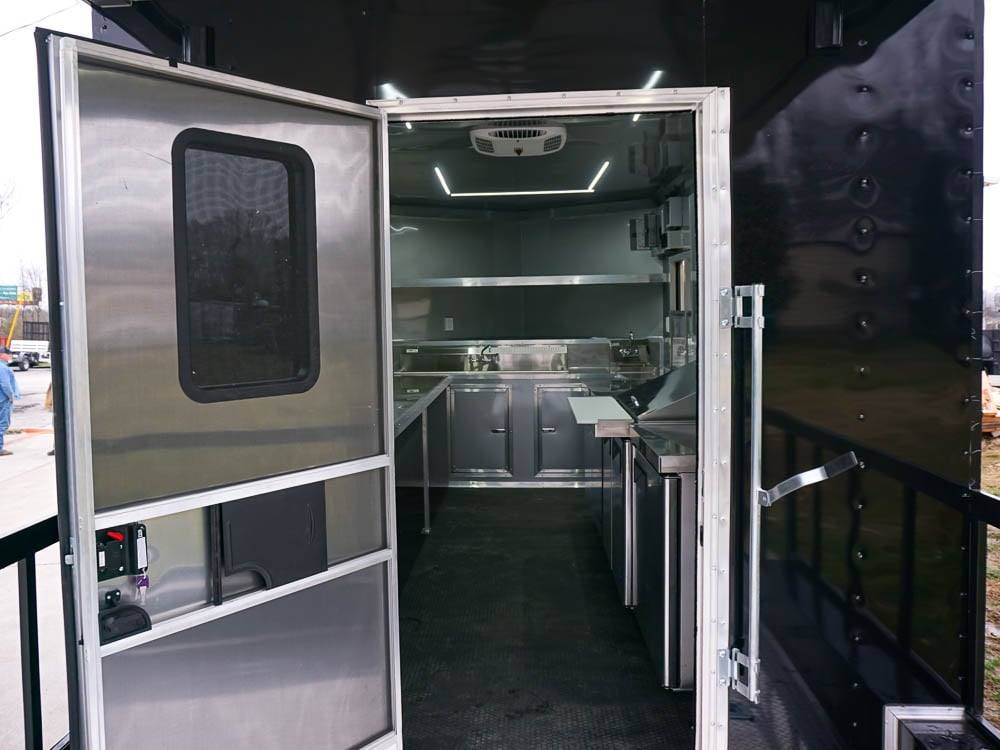 Concession Trailer 8.5' x 30' Custom BBQ Porch Event Catering