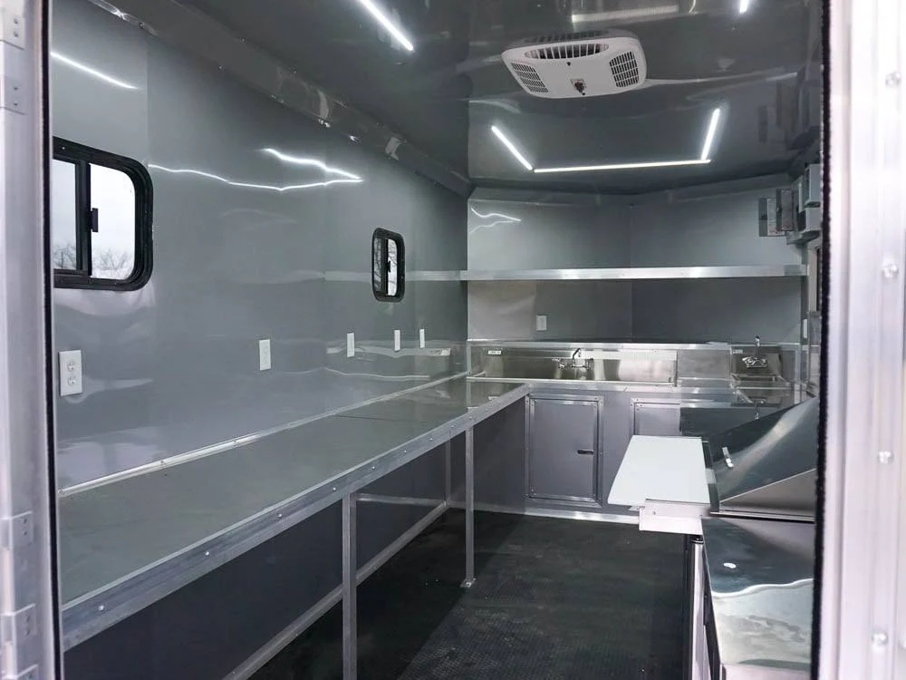 Concession Trailer 8.5' x 30' Custom BBQ Porch Event Catering