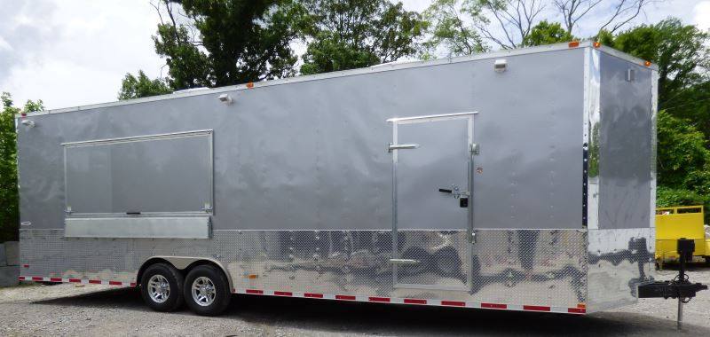 1238-concession-trailer-8.5-x-30-silver-frost-catering-event-food-trailer-2.jpg Concession Trailer 8.5' x 30' Silver Frost- Catering Event Food Trailer