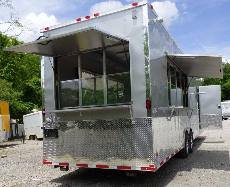 1238-concession-trailer-8.5-x-30-silver-frost-catering-event-food-trailer-3.jpg Concession Trailer 8.5' x 30' Silver Frost- Catering Event Food Trailer
