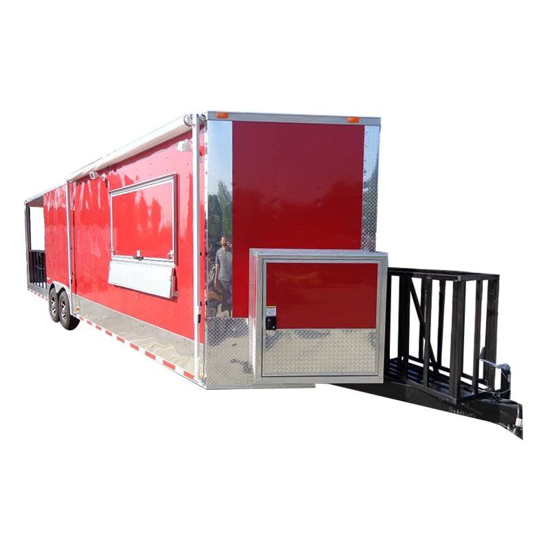1239-concession-trailer-8.5-x-30-smoker-event-bbq-catering-enclosed-red-restroom-1.jpg Concession Trailer 8.5' x 30' Smoker Event BBQ Catering Enclosed (Red) Restroom