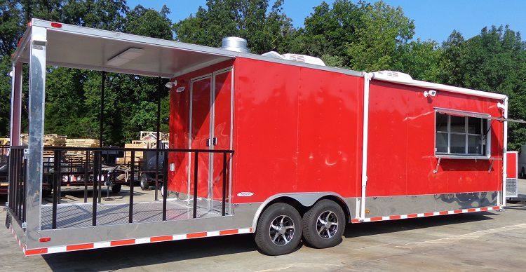 1239-concession-trailer-8.5-x-30-smoker-event-bbq-catering-enclosed-red-restroom-17.jpg Concession Trailer 8.5' x 30' Smoker Event BBQ Catering Enclosed (Red) Restroom