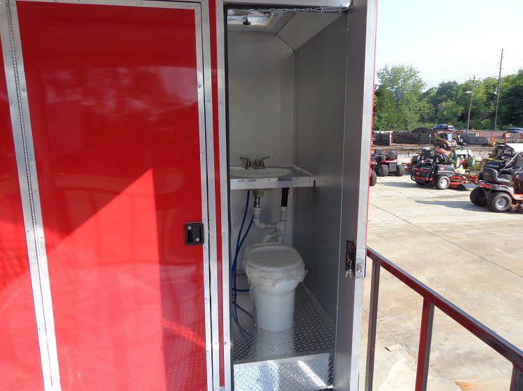 1239-concession-trailer-8.5-x-30-smoker-event-bbq-catering-enclosed-red-restroom-33.jpg Concession Trailer 8.5' x 30' Smoker Event BBQ Catering Enclosed (Red) Restroom