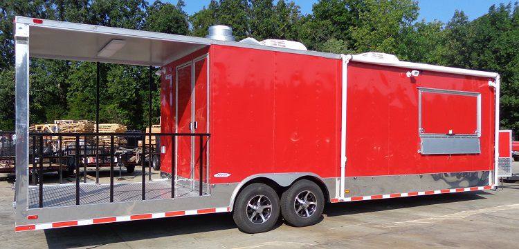 1239-concession-trailer-8.5-x-30-smoker-event-bbq-catering-enclosed-red-restroom-6.jpg Concession Trailer 8.5' x 30' Smoker Event BBQ Catering Enclosed (Red) Restroom