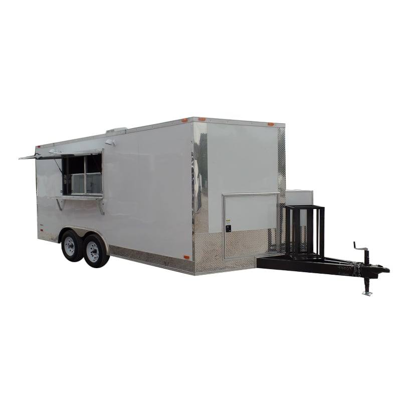 124-8.5-x-16-concession-trailer-white-food-event-catering-1.jpg 8.5' x 16' Concession Trailer White Food Event Catering